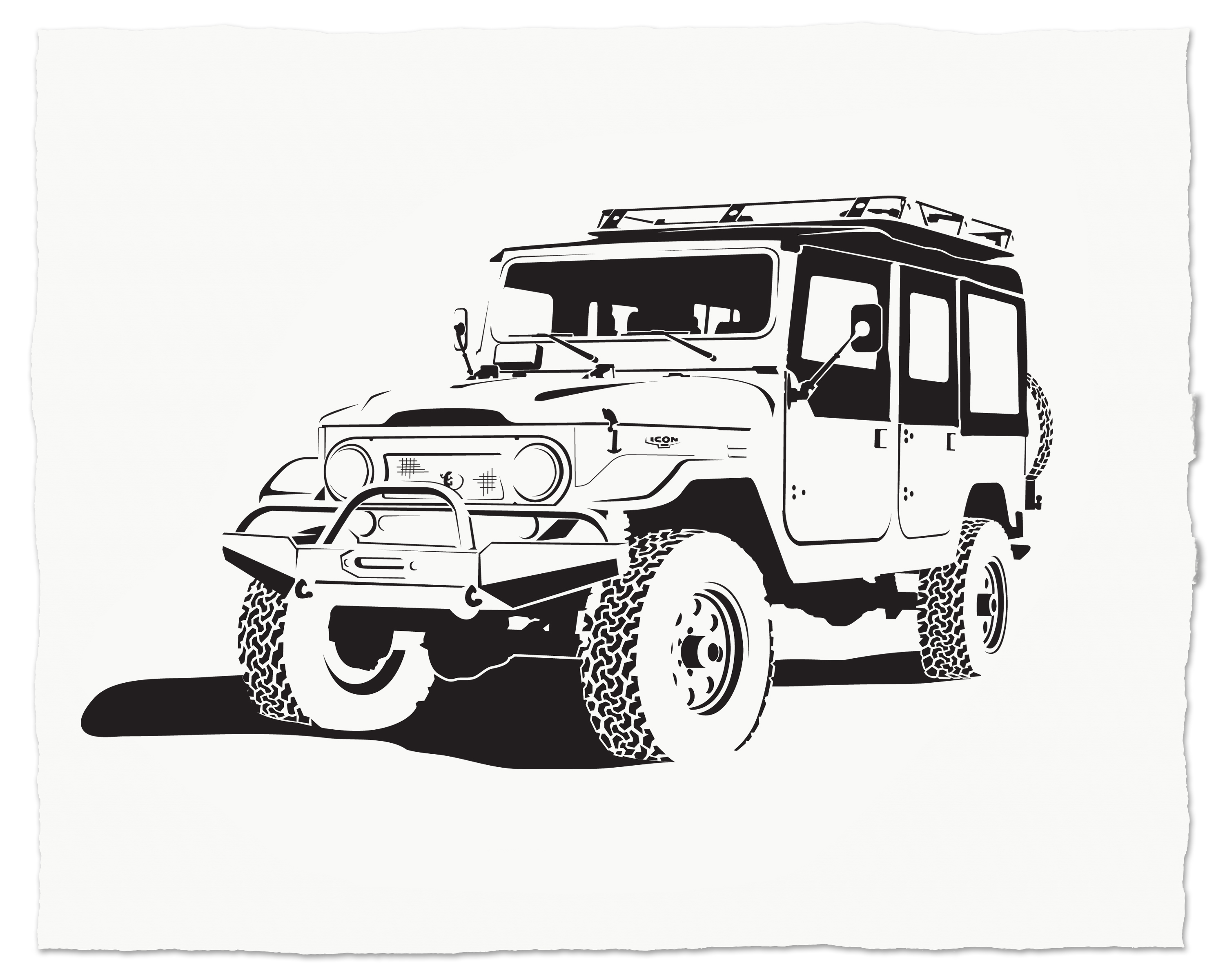 ICON4x4 • Hand Painted Stencil Art